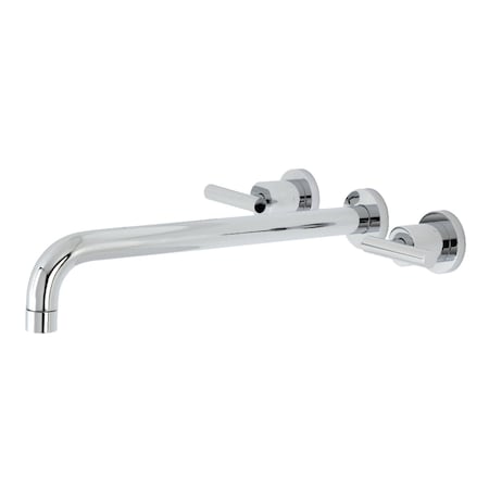 Kingston Brass KS8041CML Wall Mount Tub Faucet, Polished Chrome KS8041CML
